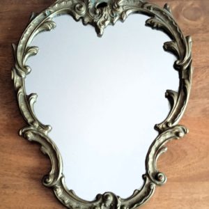 Miroir en cuivre ou alliage style rocaille