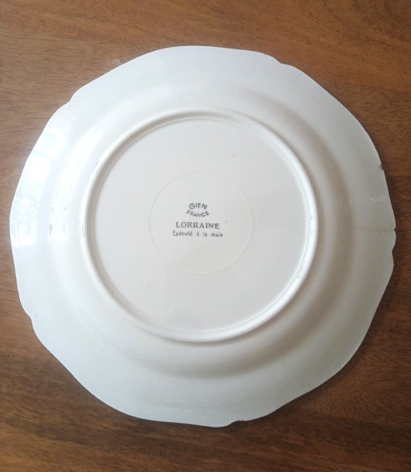 Recto assiette Gien